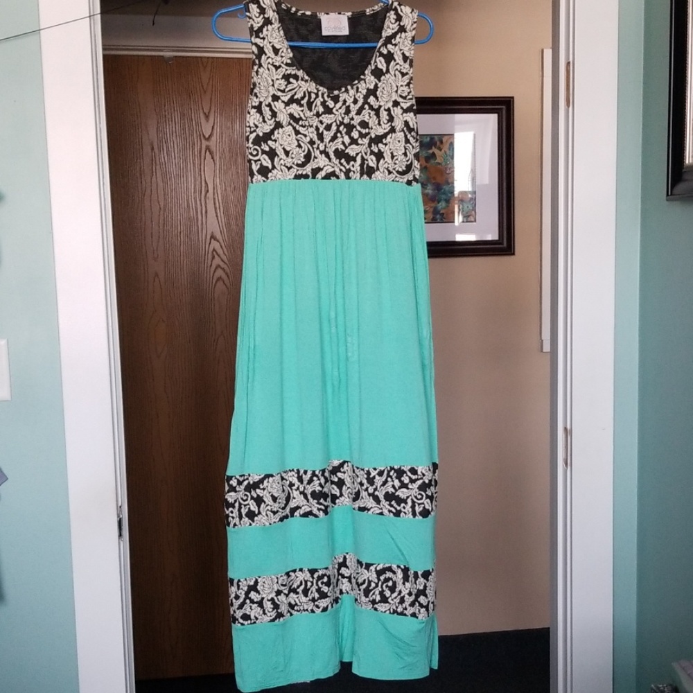 Coveted Clothing Mint Maxi dress NWOT